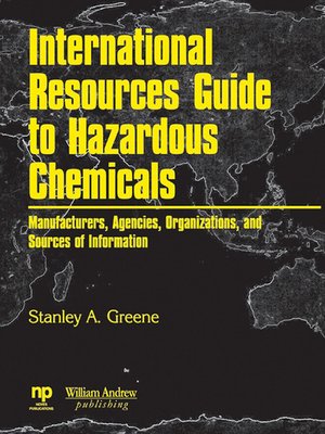 cover image of International Resources Guide to Hazardous Chemicals